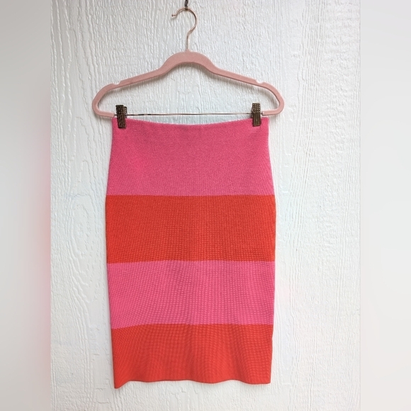 Ann Taylor Pink Red Stretchy Bodycon Skirt Women's Size Small - Picture 5 of 5